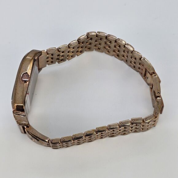 Akribos XXIV Women Watch 32MM Horseshoe White Dial Rose Gold Band 8" New Battery - Picture 9 of 13